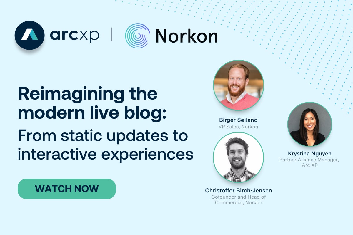 On-demand webinar: Reimagining the modern live blog - From static updates to interactive experiences